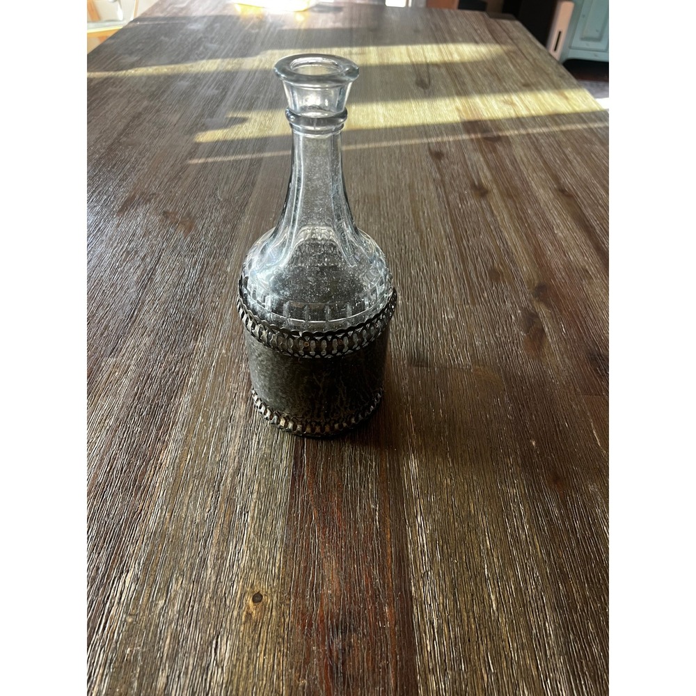 VINTAGE GALES OF SHEFFIELD ENGLAND SILVER PLATED DECANTER BOTTLE Encased Carafe